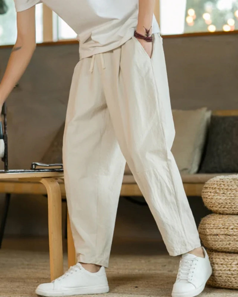 Tulum Casual Cotton Trousers for Men