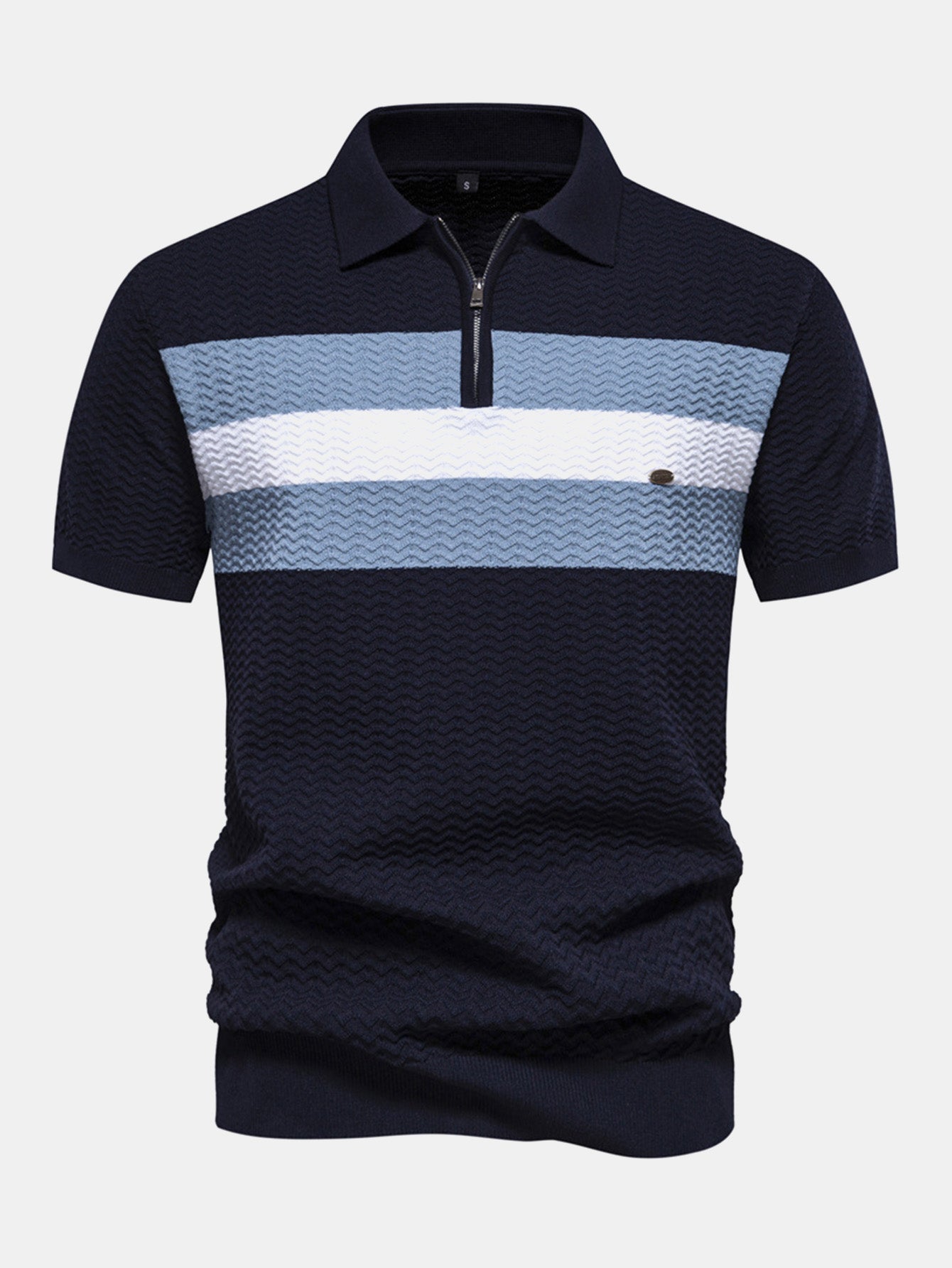 Polo Texturizado Jaguar - Estilo Zip