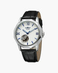 Elegant automatic steel watch for men