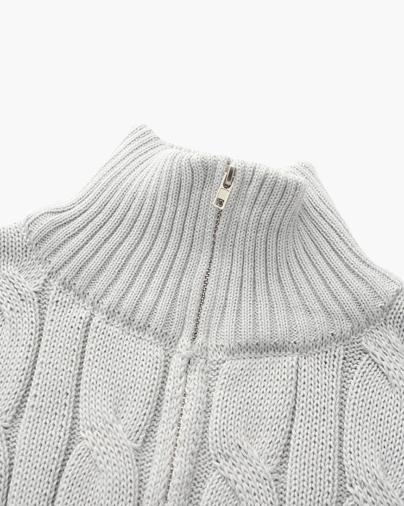Glamm | Knit Sweater with Zipper
