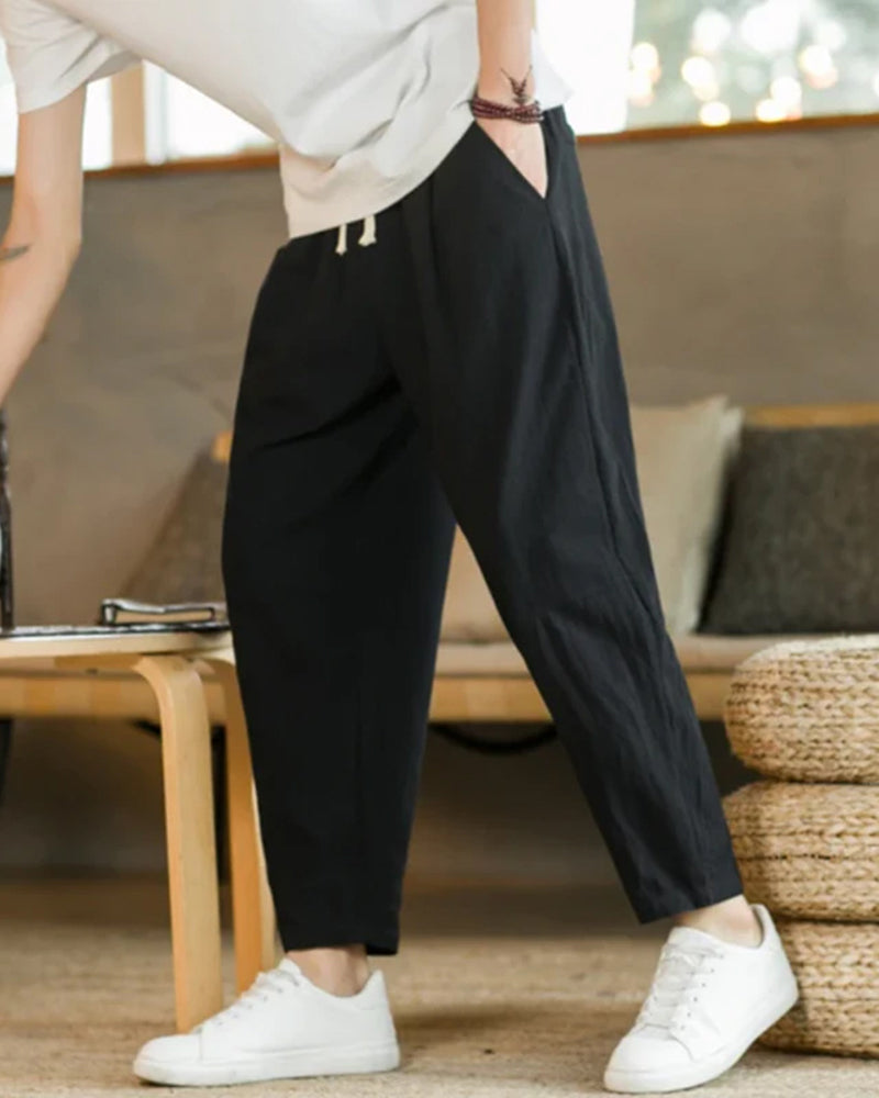 Tulum Casual Cotton Trousers for Men