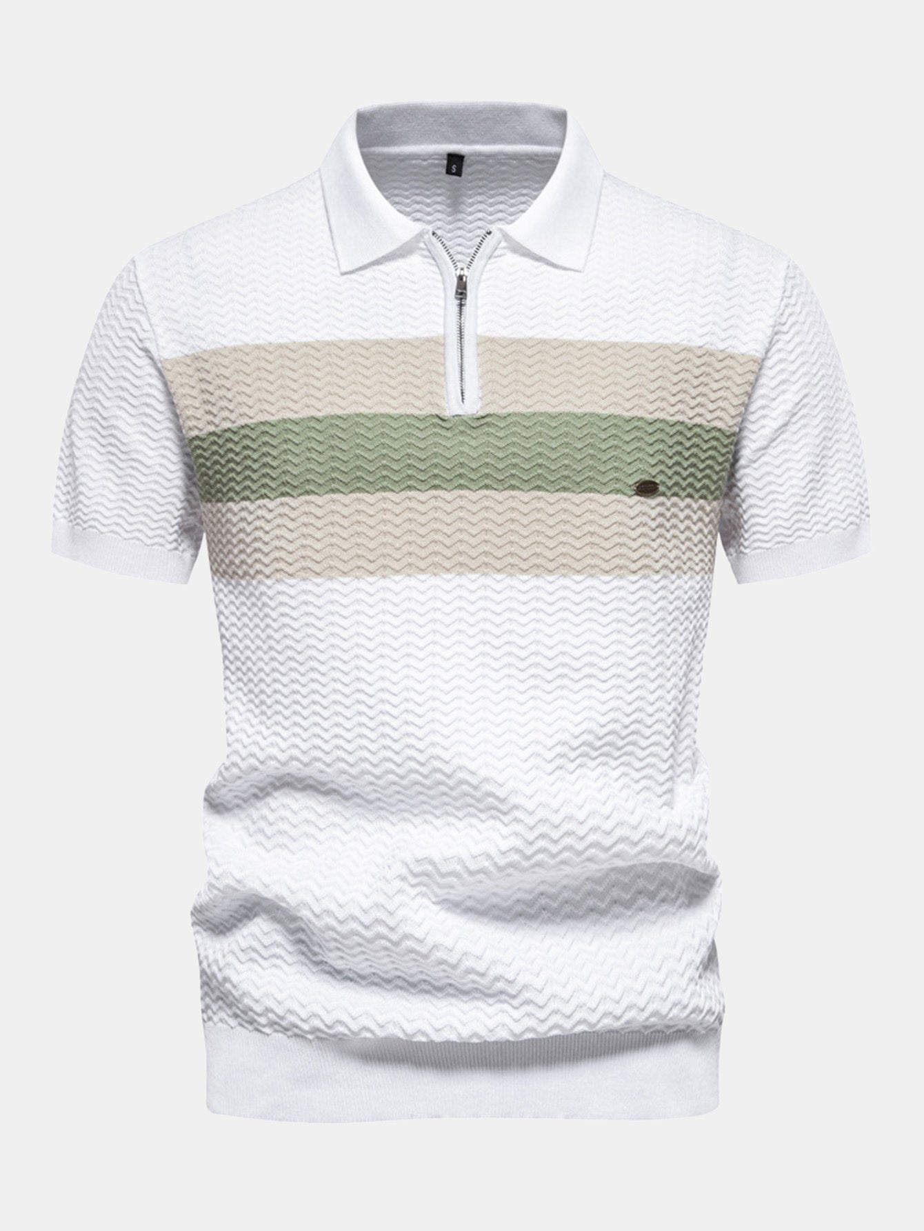 Polo Texturizado Jaguar - Estilo Zip