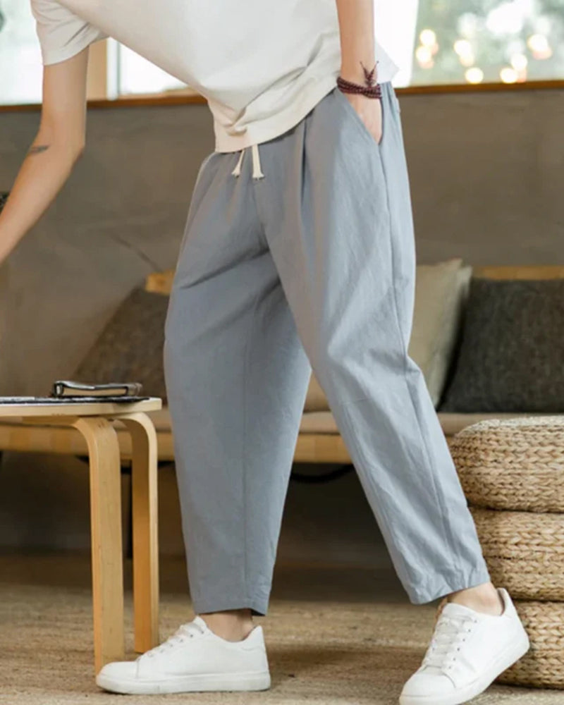 Tulum Casual Cotton Trousers for Men