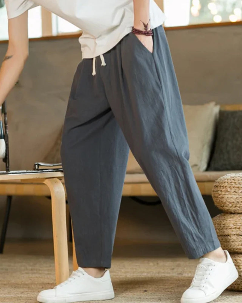 Tulum Casual Cotton Trousers for Men