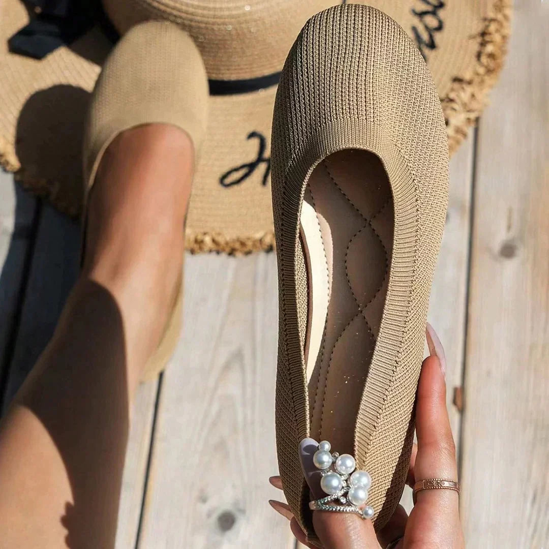 Amélie | Zapatos ortopédicos planos sin cordones con diseño cerrado