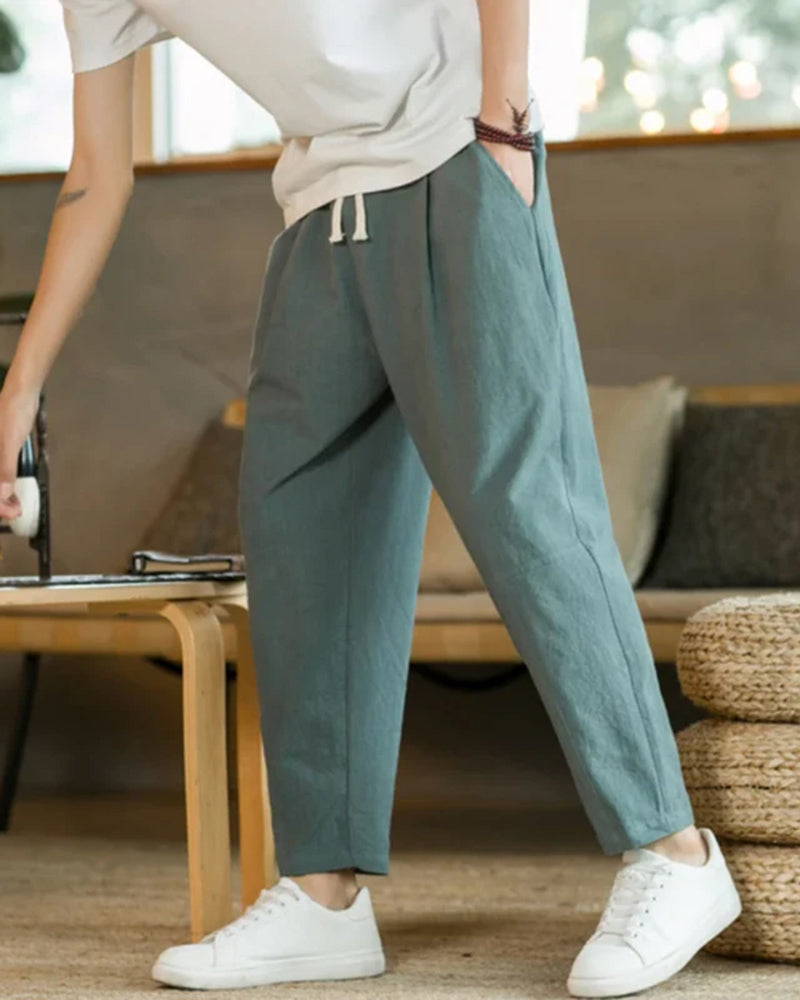Tulum Casual Cotton Trousers for Men