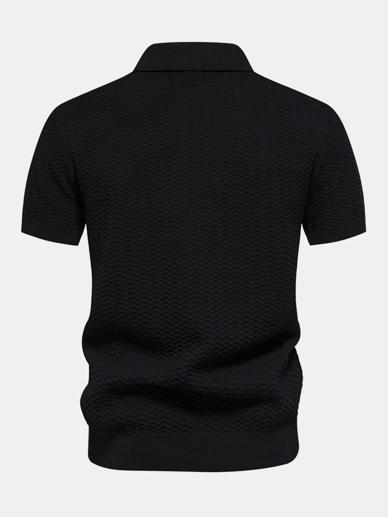 Polo Texturizado Jaguar - Estilo Zip
