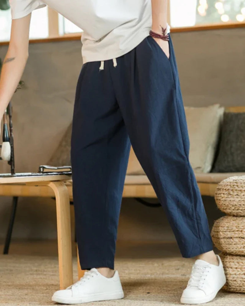 Tulum Casual Cotton Trousers for Men