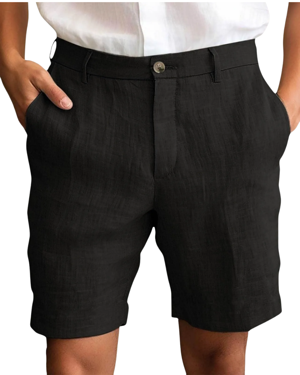 Essentials - Pantalones cortos de Lino Premium