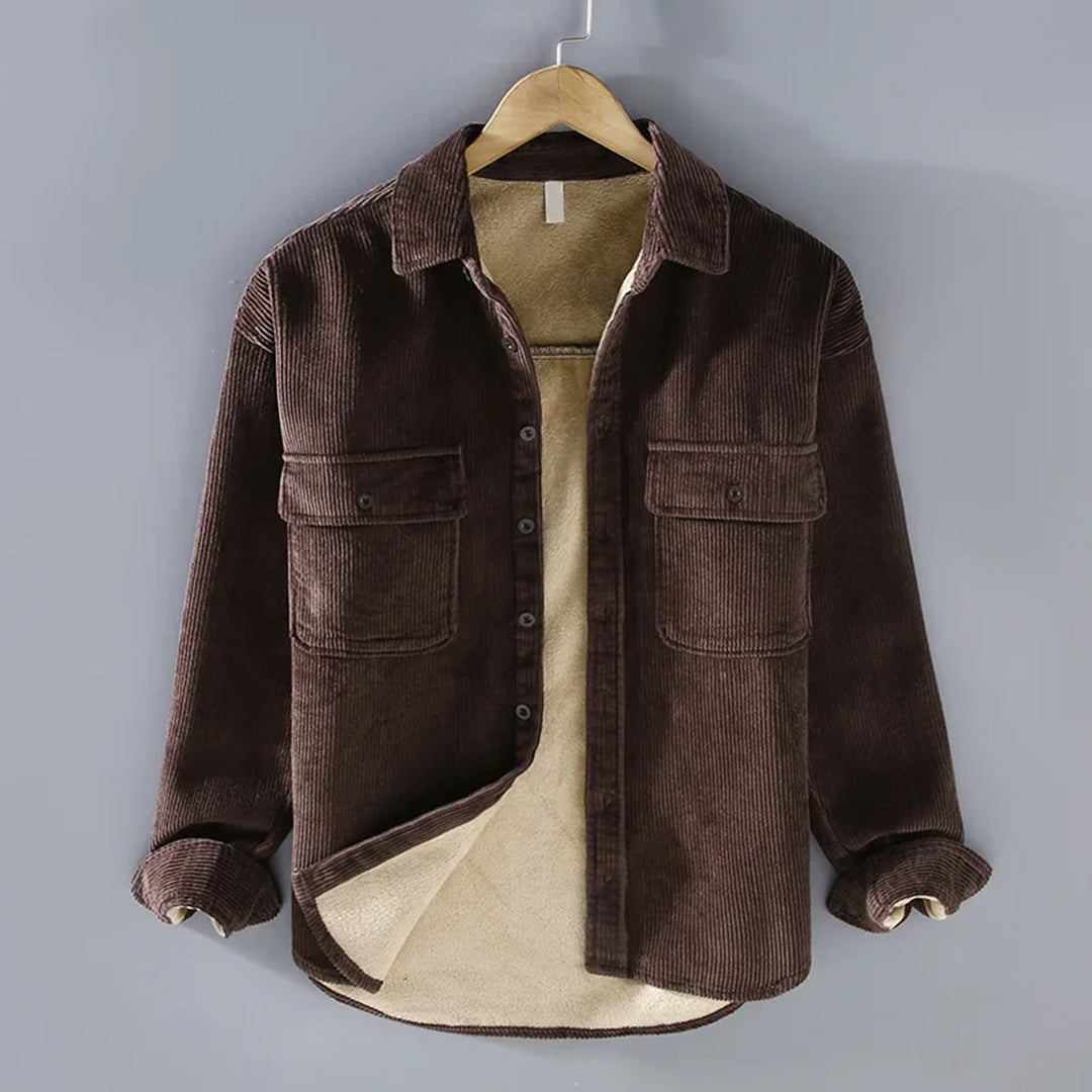 Oxford Corduroy Overshirt – Versatility and Textured Thermal Comfort