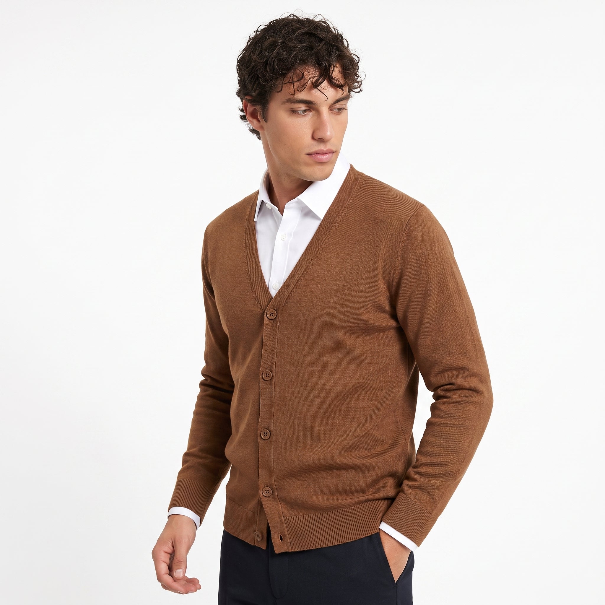 Cárdigan De Punto Para Hombre