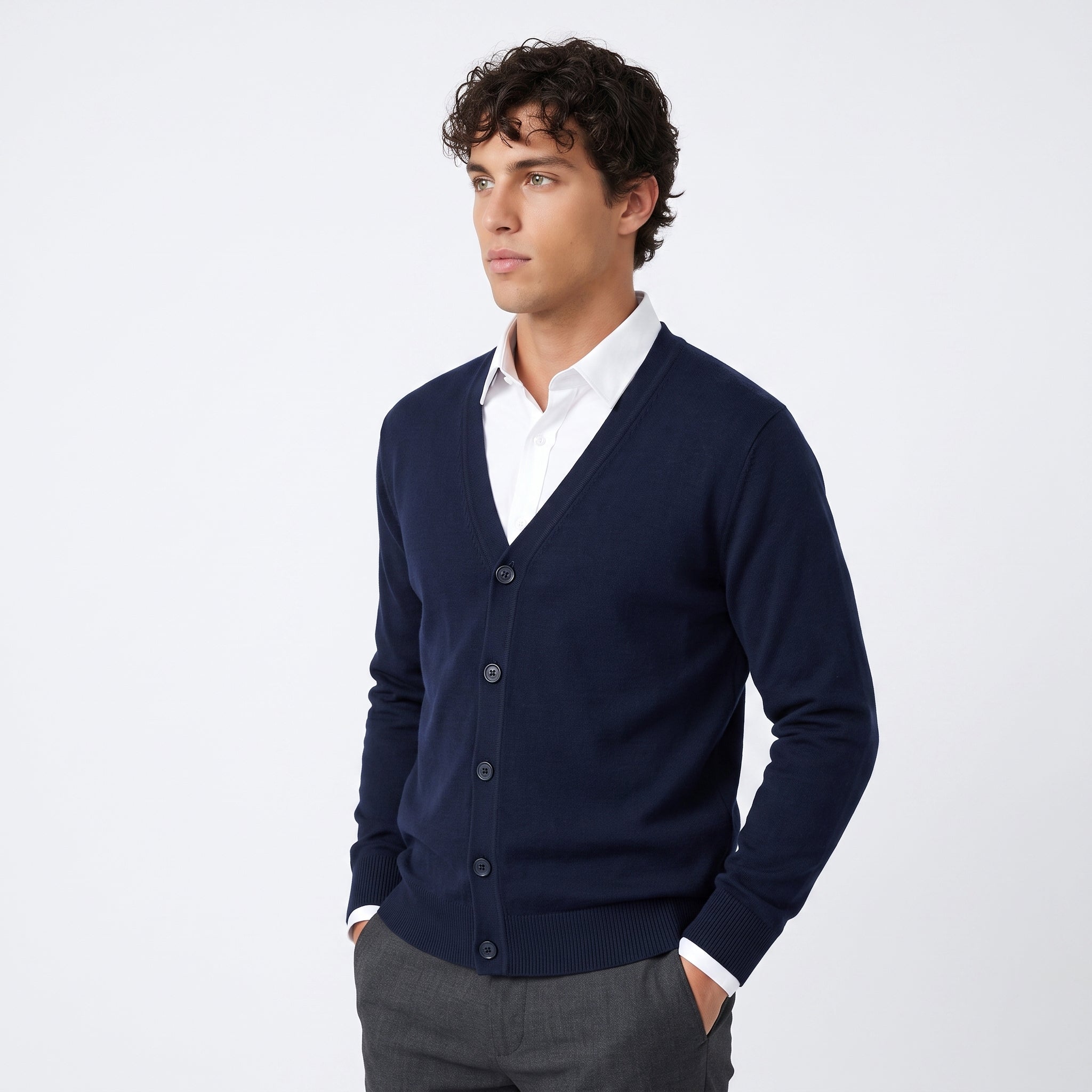 Cárdigan De Punto Para Hombre