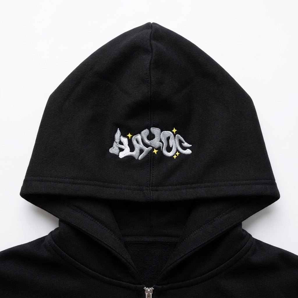 Sudadera con capucha y cremallera Y2K