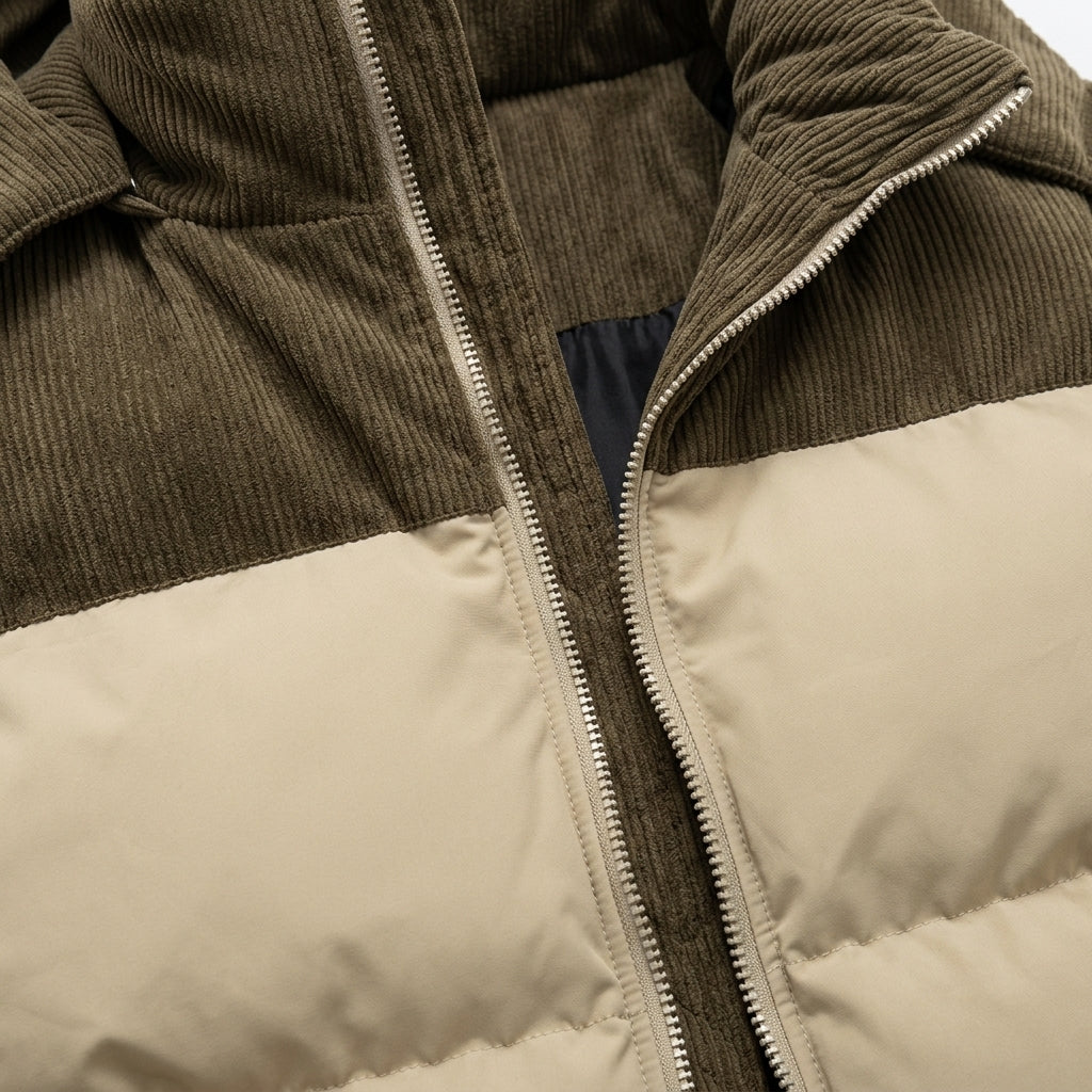 Men's hooded padded jacket