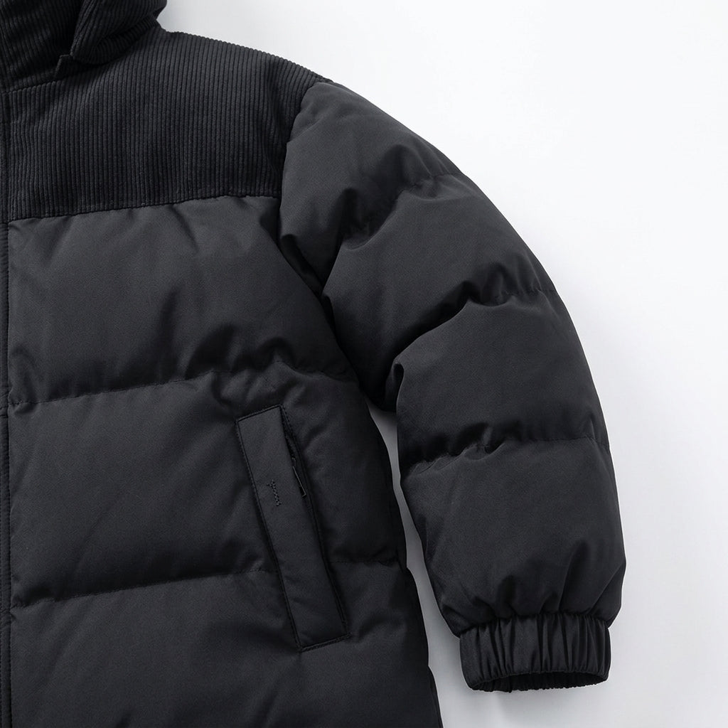Men's hooded padded jacket