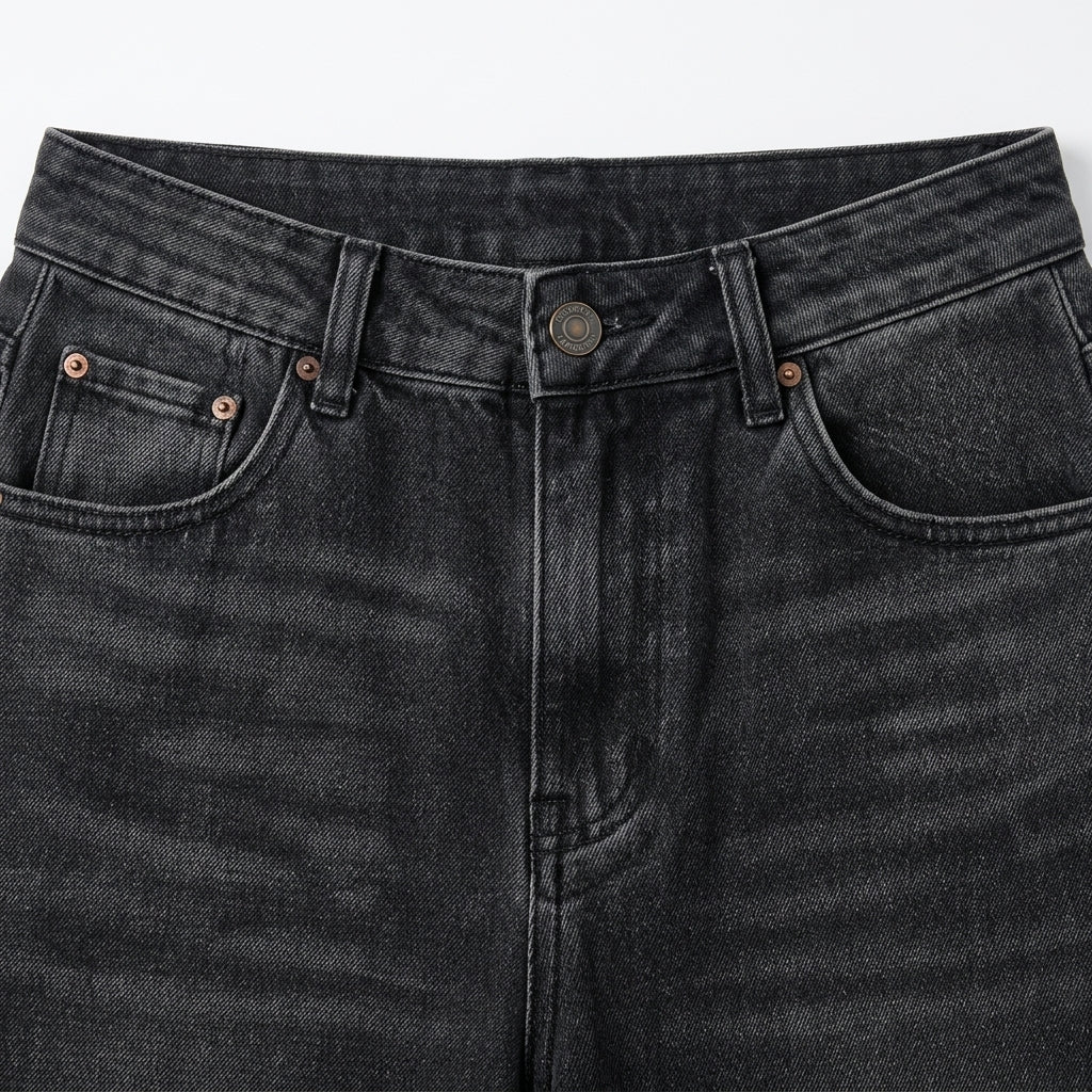 Retro-Style Wide-Leg Jeans