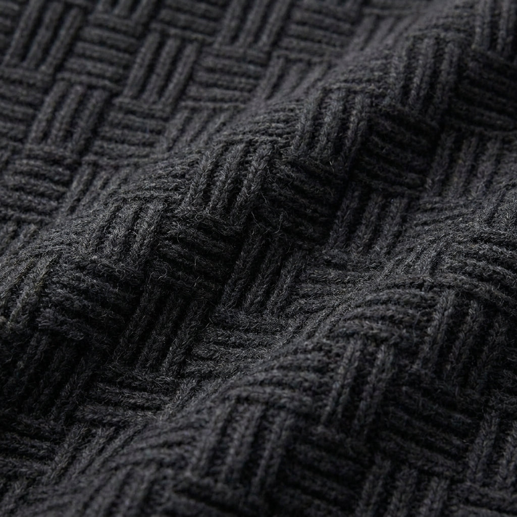 Men's Textured Crew-Neck Sweater