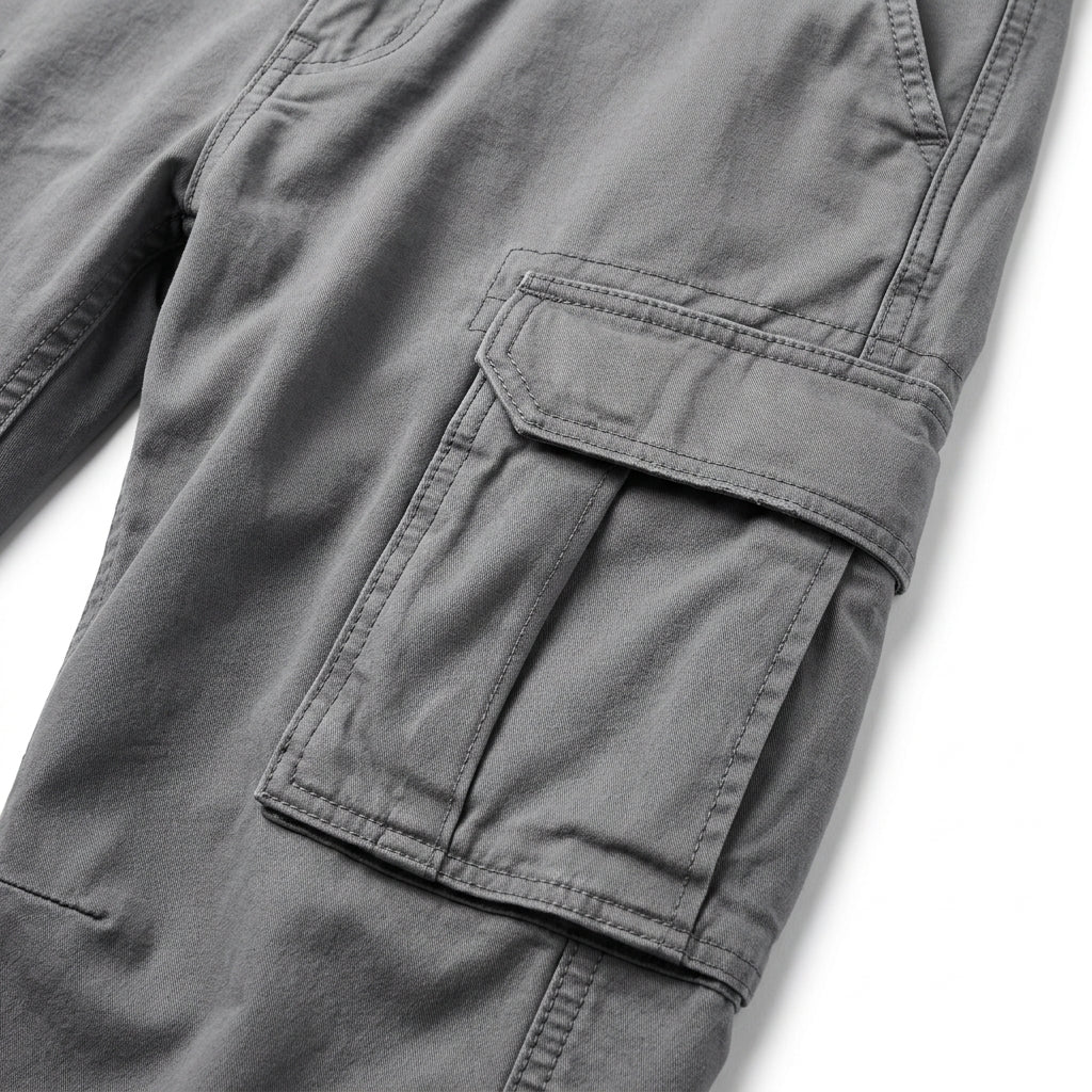 Men's loose straight-leg cargo pants