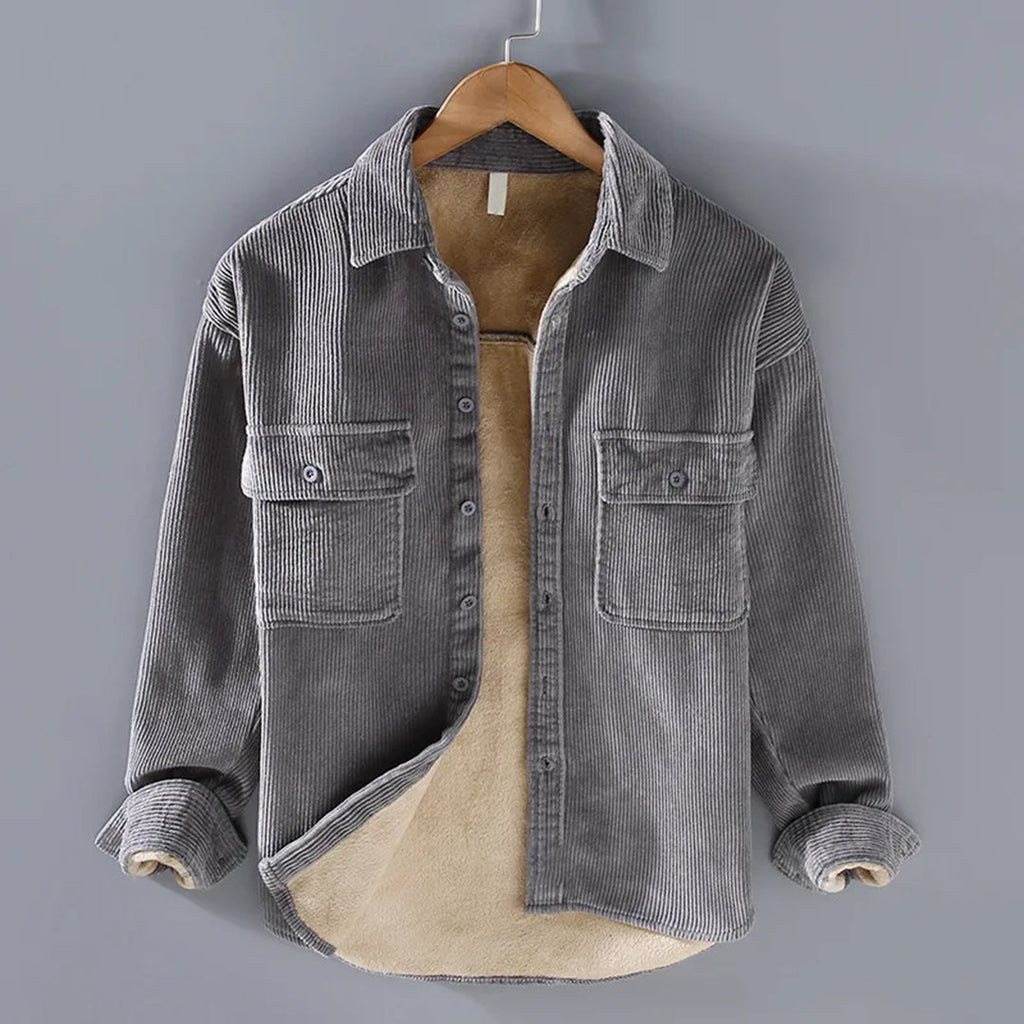 Oxford Corduroy Overshirt – Versatility and Textured Thermal Comfort
