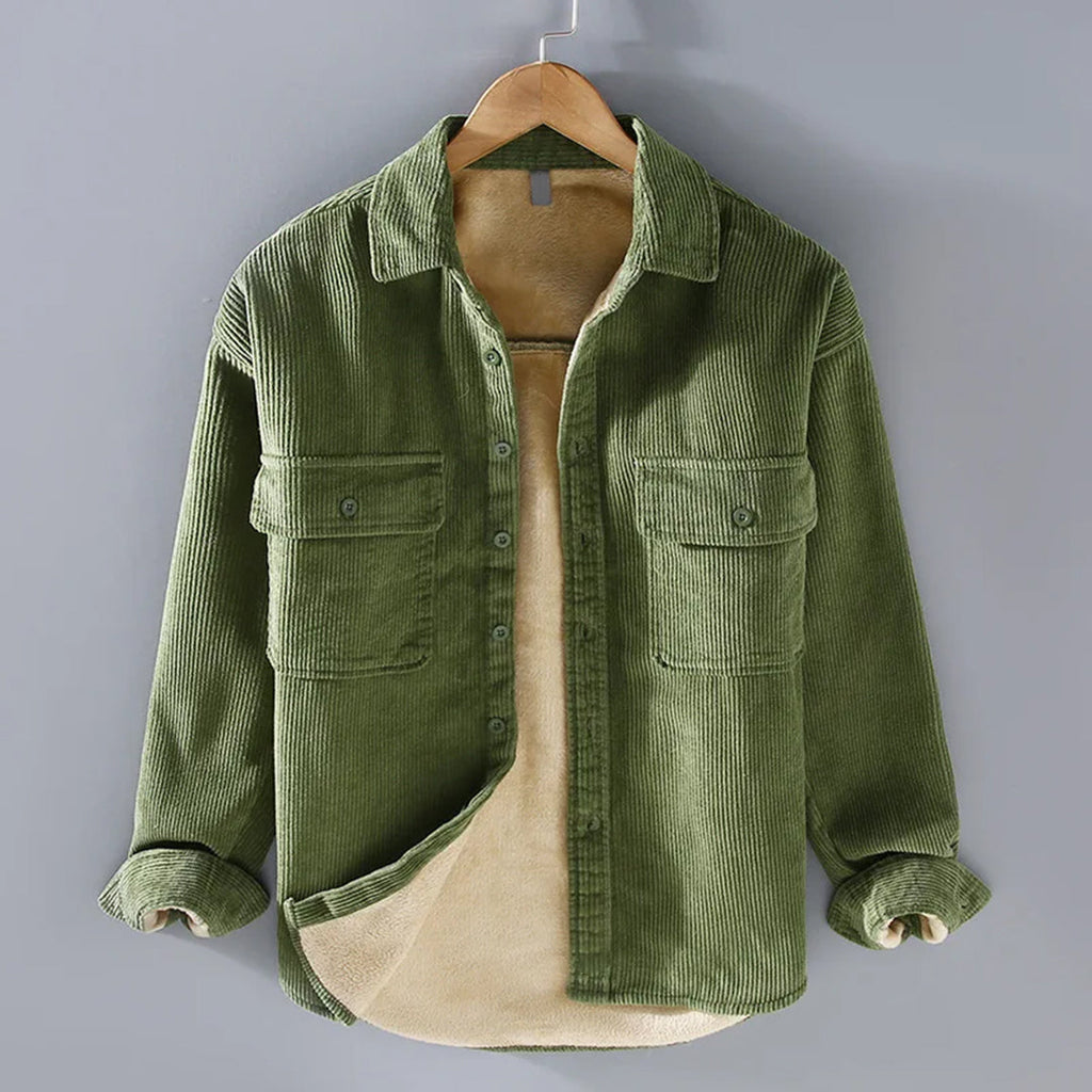 Oxford Corduroy Overshirt – Versatility and Textured Thermal Comfort