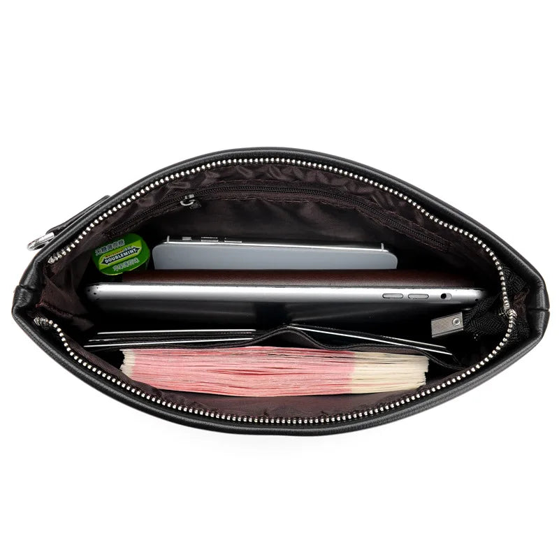 Bolso de Mano Hombre "Milano" – Cuero, Look Elegante