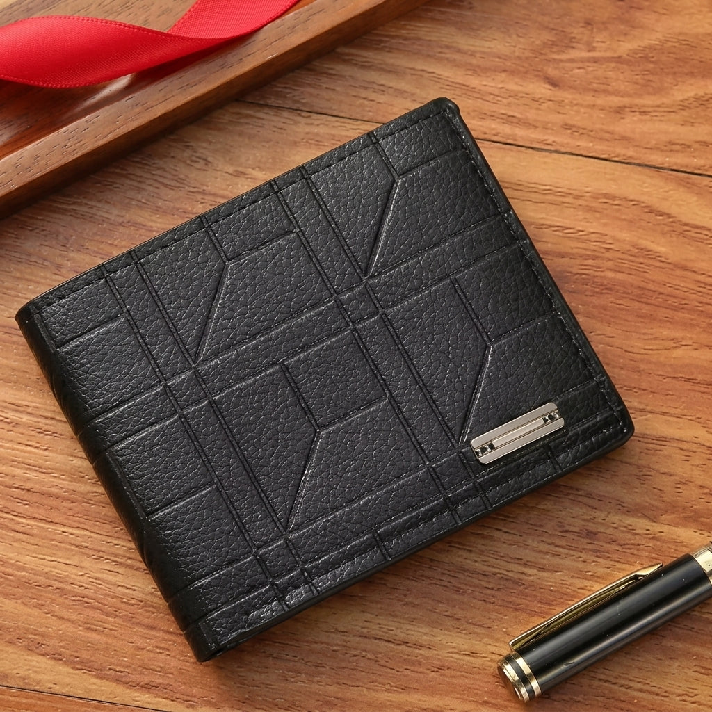 Cartera Cuero Plegable Tarjetero Múltiple Hombre
