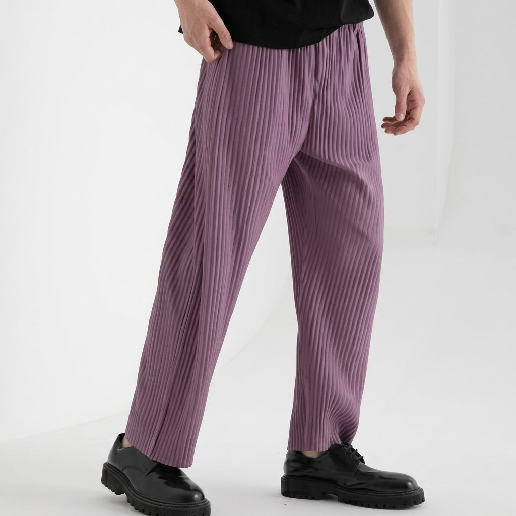 Pantalón Argento Plisado Business Casual Hombre