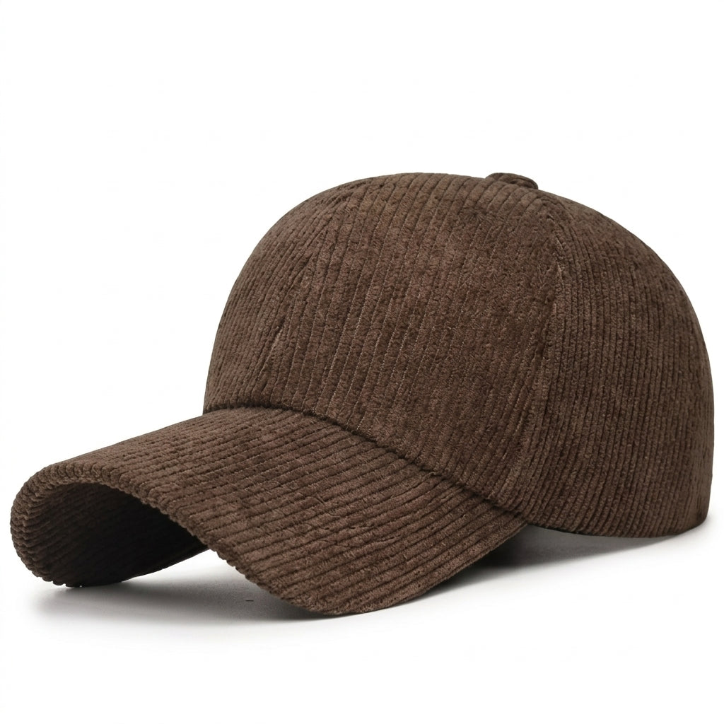 Gorra Duckbill de Pana Color Sólido para Hombre