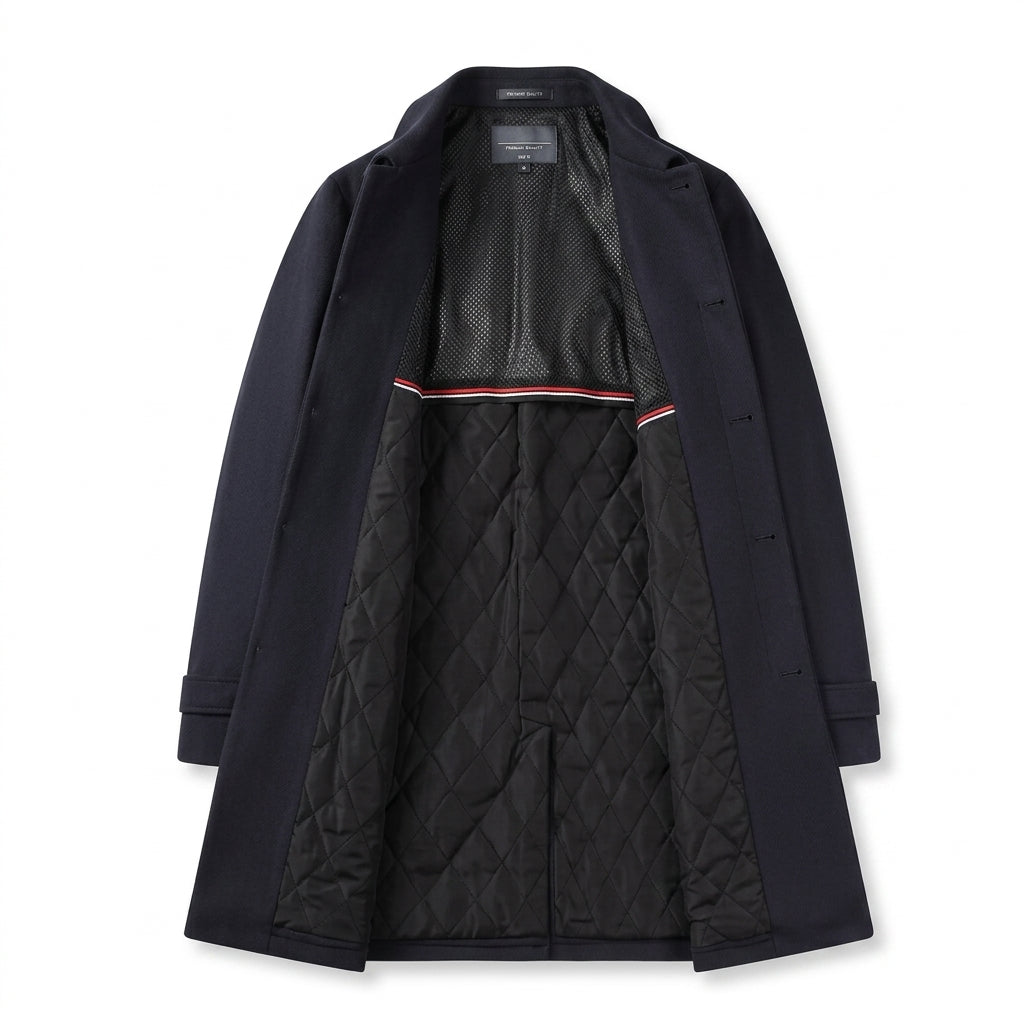 Gabardina Larga Elegante Para Hombre