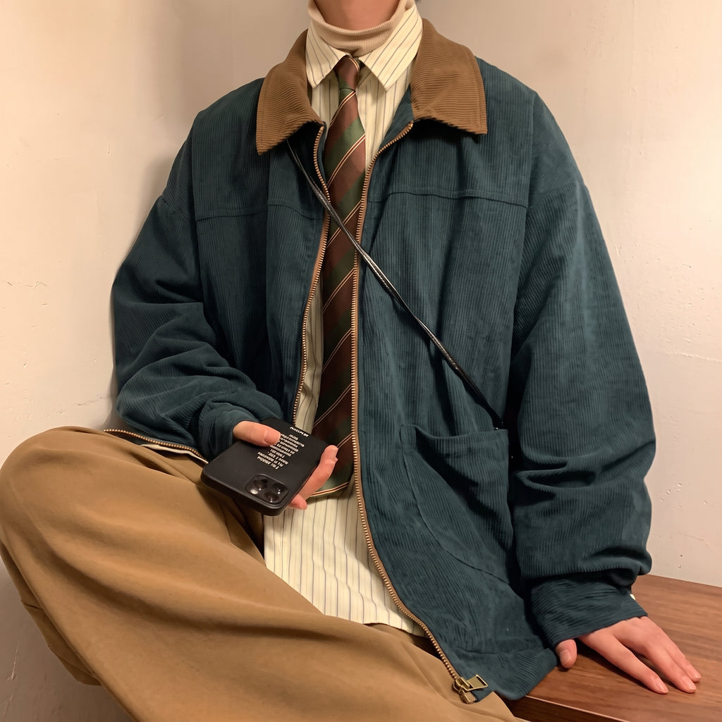 Chaqueta Americana Vintage Algodón Oversize