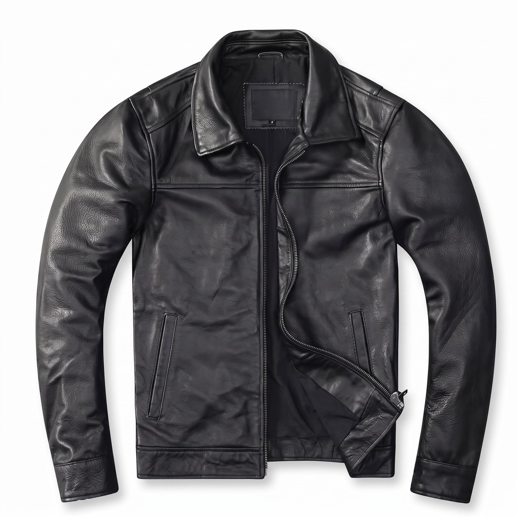 Chaqueta De Cuero Genuino Hombre