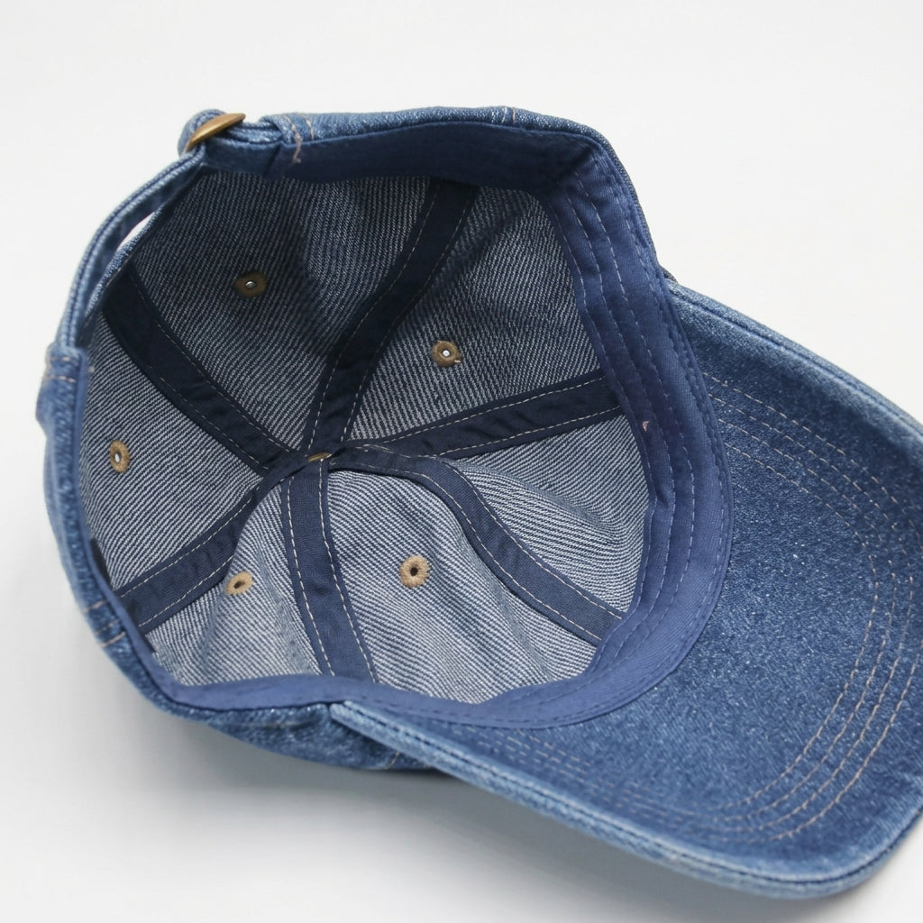 Gorra Béisbol Denim Vintage Ajustable Unisex