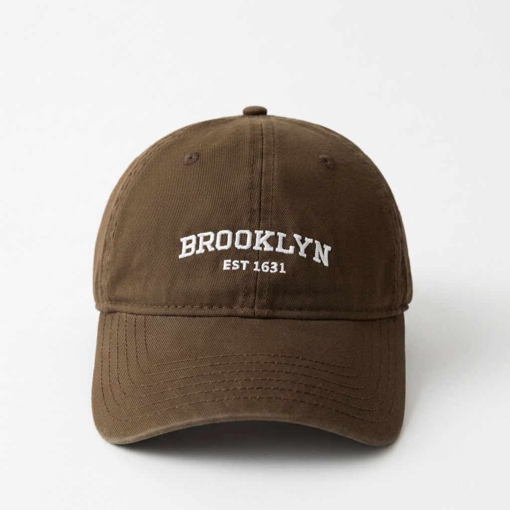 Gorra Brooklyn Bordada de Algodón