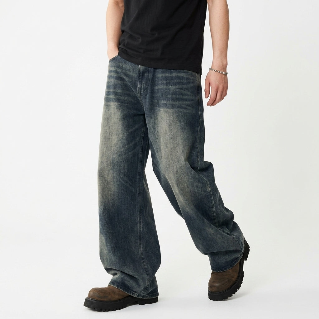 Jeans Hombre Anchos Estilo Urbano