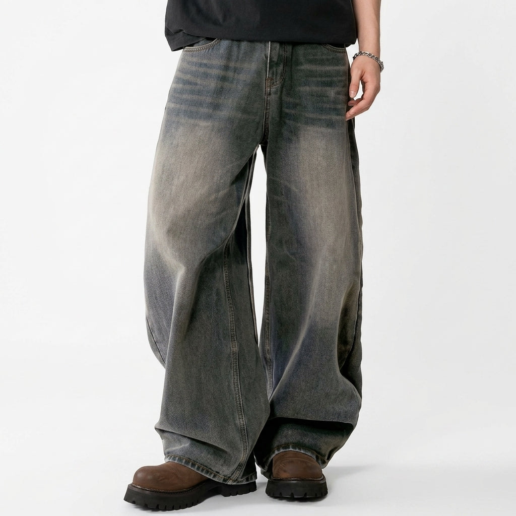 Jeans Hombre Anchos Estilo Urbano