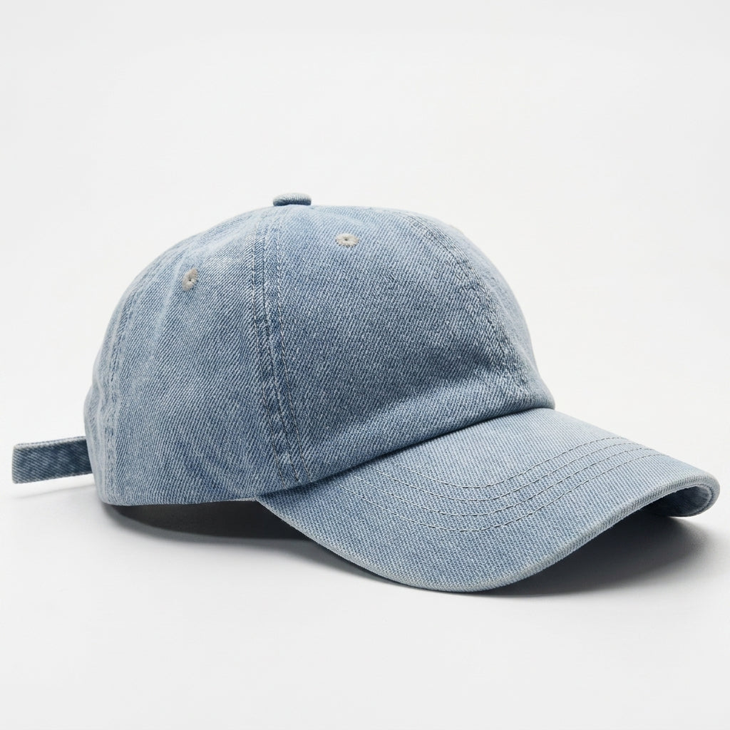 Gorra Béisbol Denim Vintage Ajustable Unisex