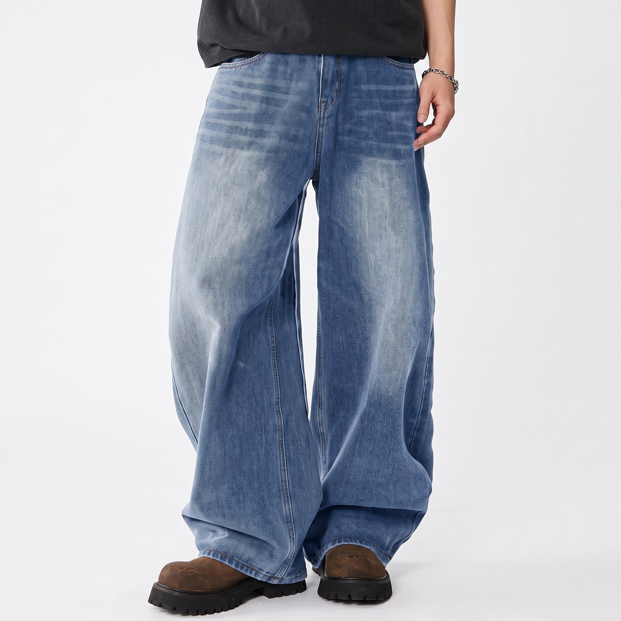 Jeans Hombre Anchos Estilo Urbano
