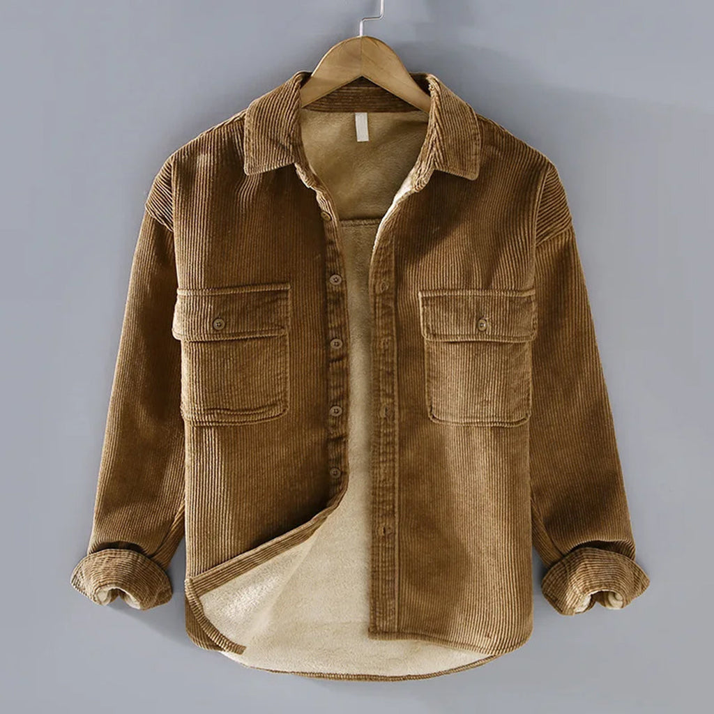 Oxford Corduroy Overshirt – Versatility and Textured Thermal Comfort