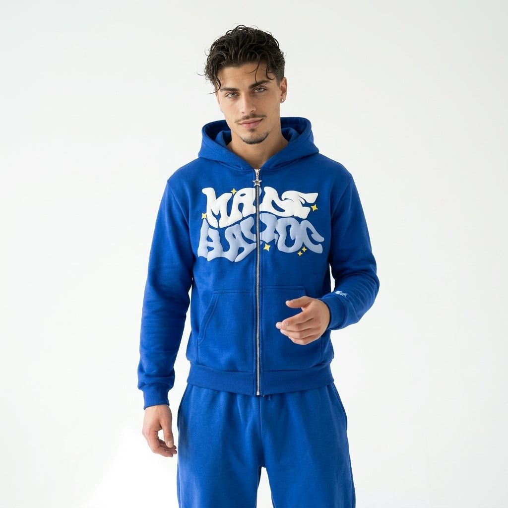 Sudadera con capucha y cremallera Y2K