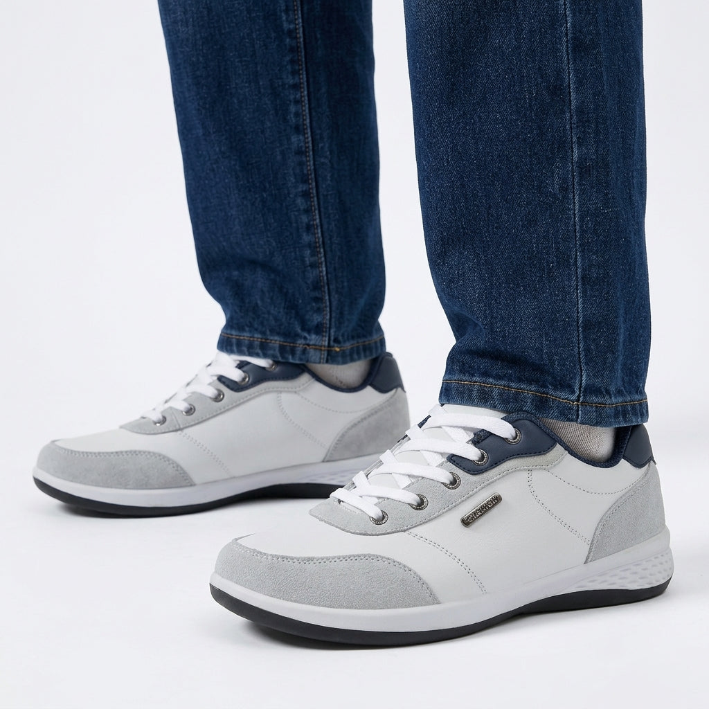 Zapatillas Deportivas Cuero PU para Caminar - Hombre