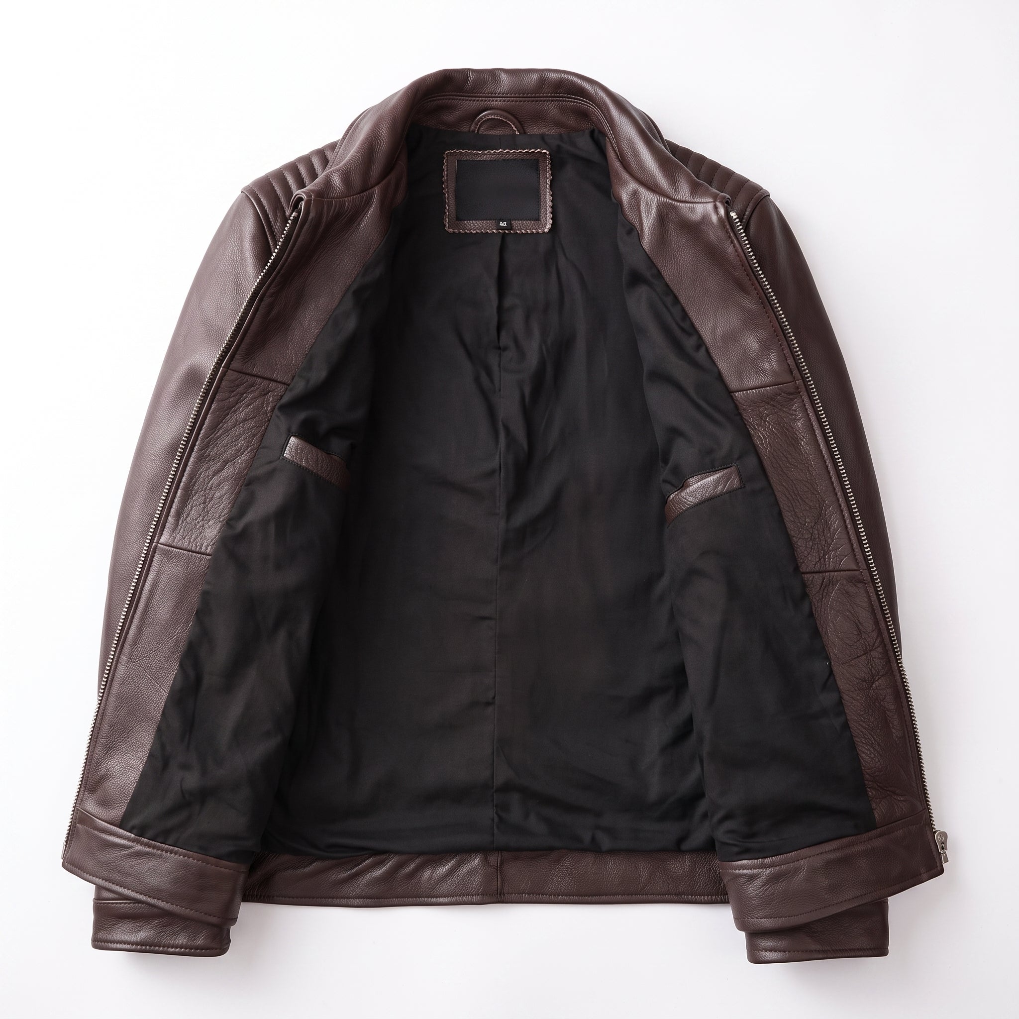 Chaqueta De Cuero Genuino Hombre