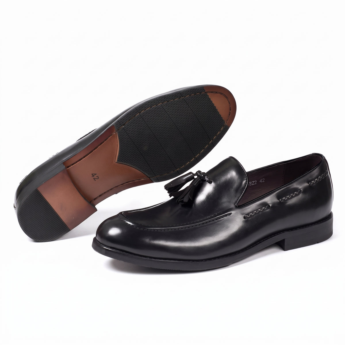 Mocassins élégants en cuir de vache pour homme
