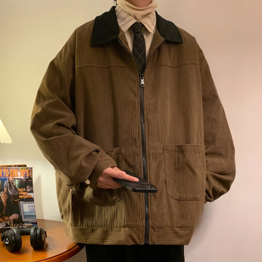 Chaqueta Americana Vintage Algodón Oversize