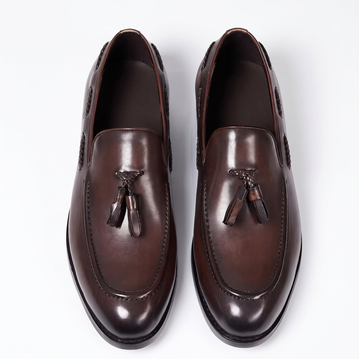 Mocassins élégants en cuir de vache pour homme