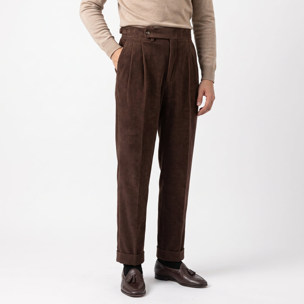 Pantalón de pana de talle alto