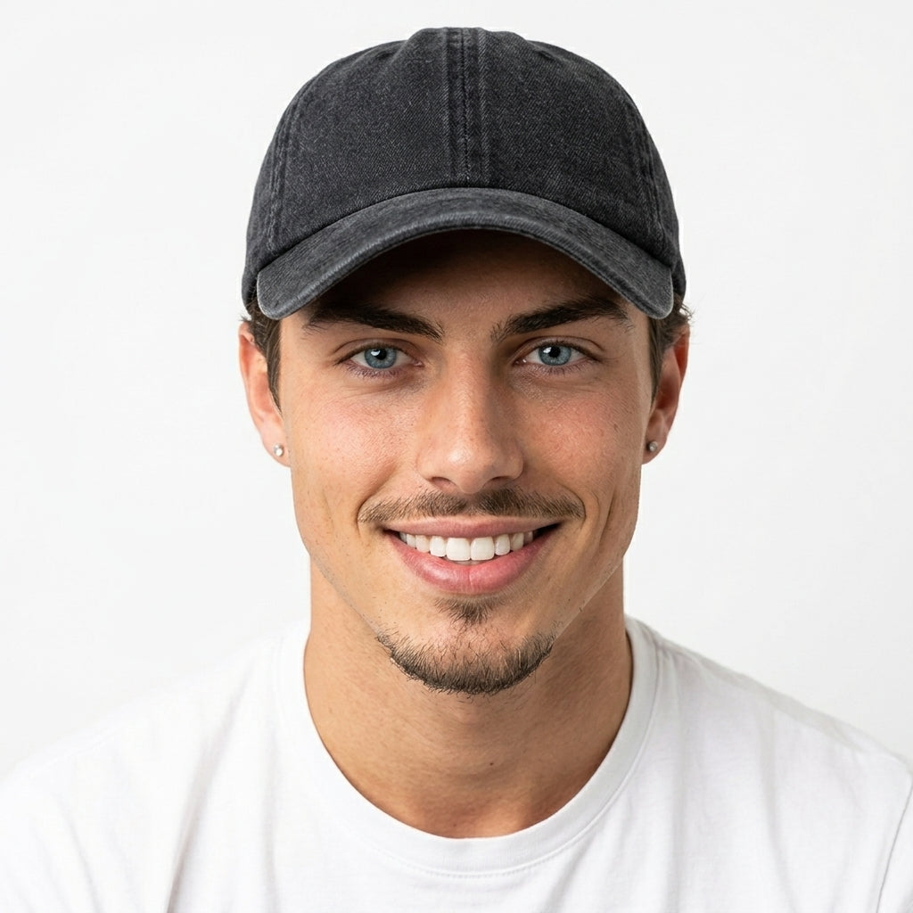 Gorra Béisbol Denim Vintage Ajustable Unisex
