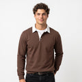 Sudadera Hombre Cuello Polo Algodón