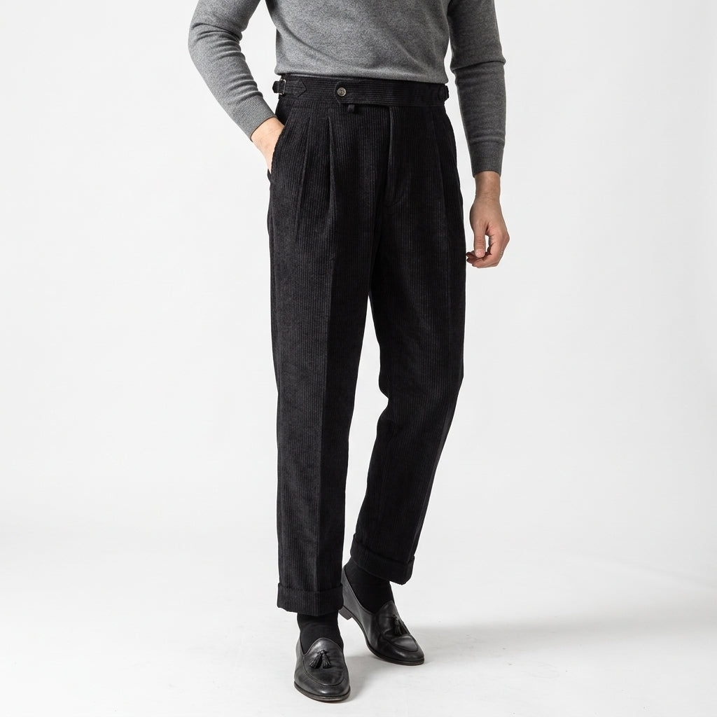 Pantalón de pana de talle alto