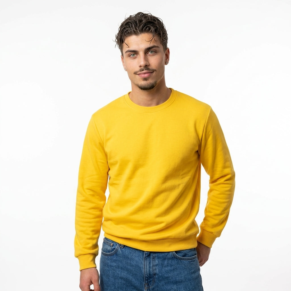 Sudadera Algodón Cuello Redondo Hombre