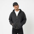 Hooded zip-up sweatshirt